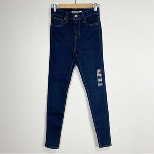 NEW Levi's Premium 720 Super Skinny Jeans Womens 26 Dark High Rise NWT